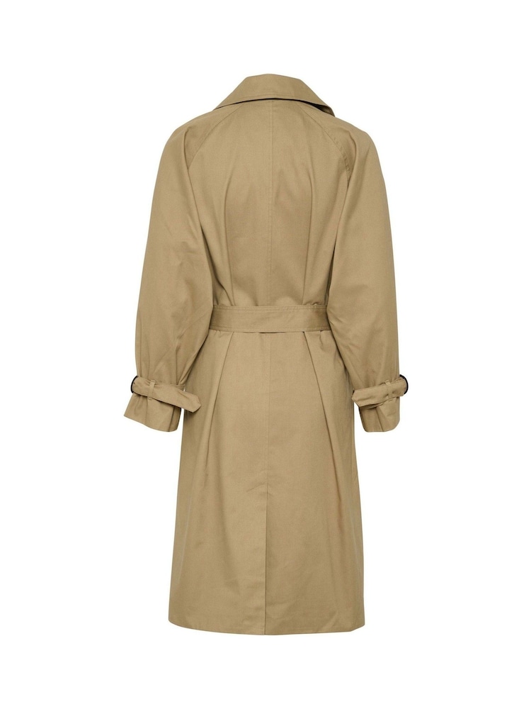 Kaffe Elise Double-Breasted Trench Coat - Image 6 of 6 Kaffe Elise Double-Breasted Trench Coat - Image 6 of 6