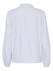 Kaffe Maibritt V-Neck Frill Blue Shirt - Image 6 of 6