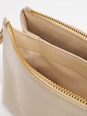 Bone Cream Leather Cross-Body Bag - Image 10 of 11