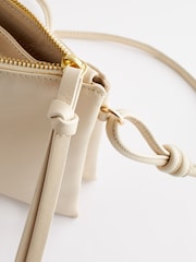 Bone Cream Leather Cross-Body Bag - Image 11 of 11