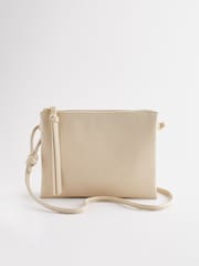 Bone Cream Leather Cross-Body Bag - Image 7 of 11