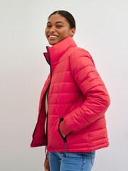 Kaffe Pink Lira Padded Puffer Jacket - Image 4 of 7