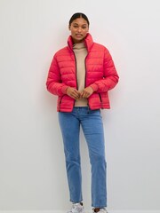 Kaffe Pink Lira Padded Puffer Jacket - Image 5 of 7