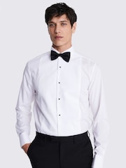 MOSS Black Paisley Silk Bow Tie - Image 1 of 2