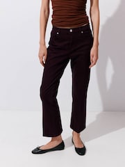 Mango Red Sienna Ankle Crop Straight Jeans - Image 1 of 7