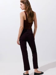 Mango Red Sienna Ankle Crop Straight Jeans - Image 3 of 7