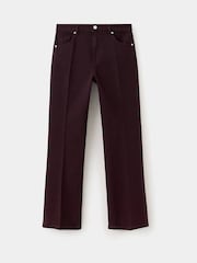 Mango Red Sienna Ankle Crop Straight Jeans - Image 5 of 7