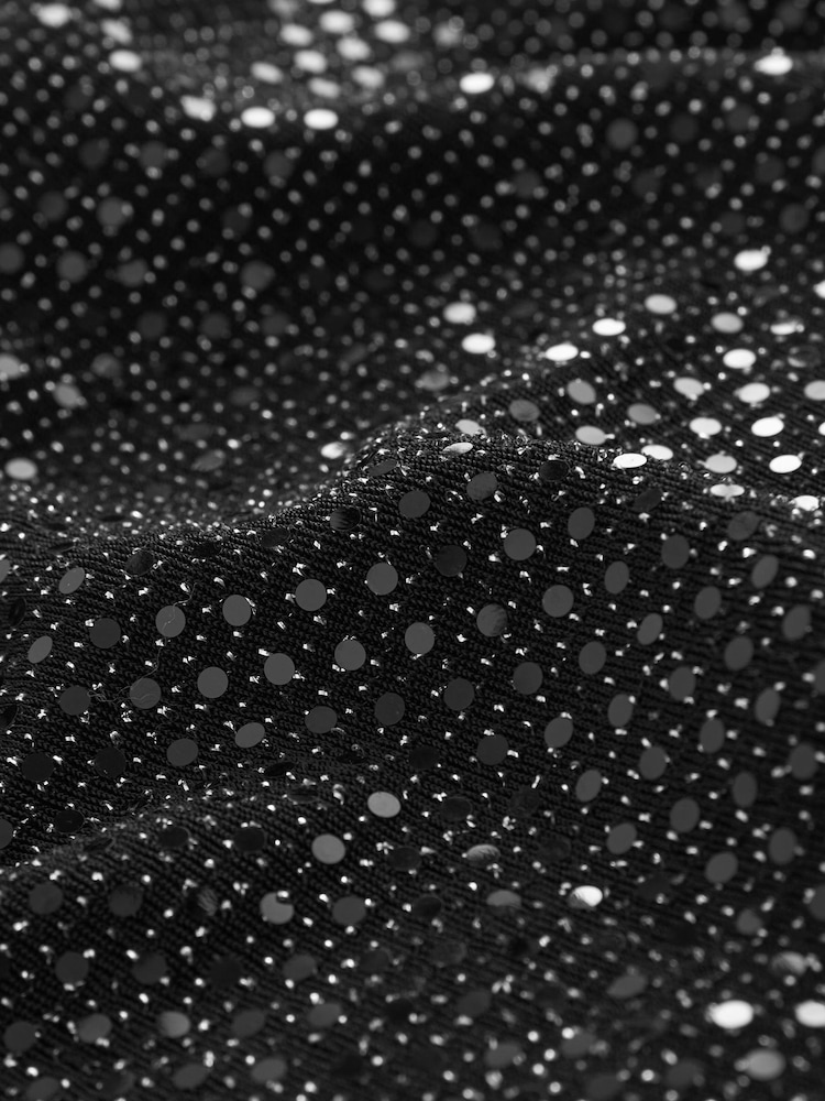 Black Sequin Vest Top - Image 3 of 3