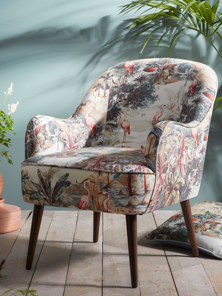 Clarke and Clarke Cream Elda Chair - Image 1 of 5
