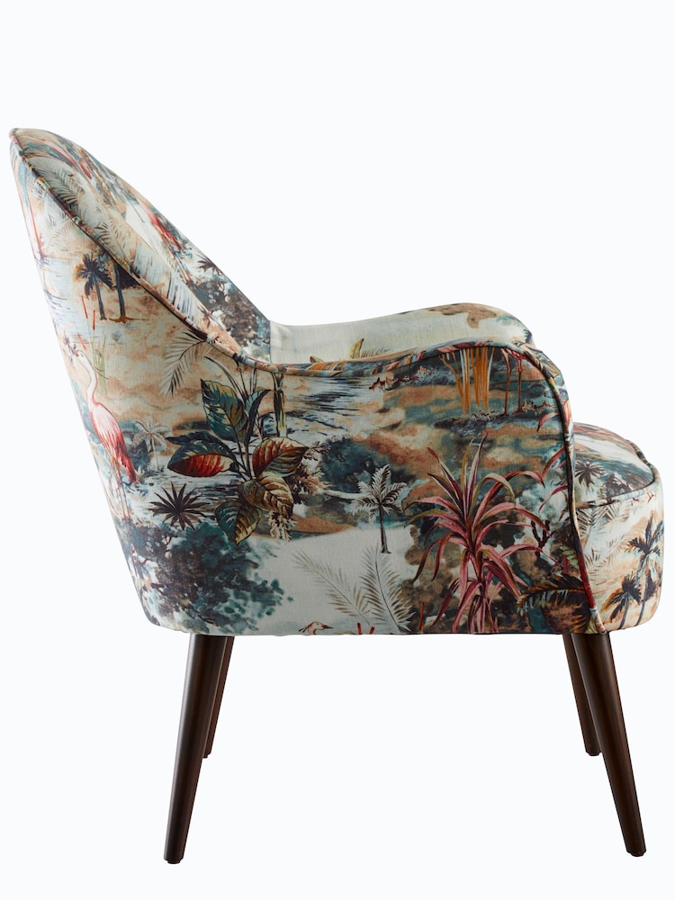 Clarke and Clarke Cream Elda Chair - Image 5 of 5