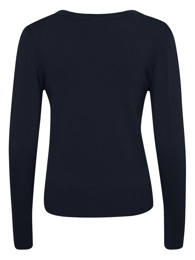 Kaffe Lizza V-Neck Buttoned Cuffs Pullover Jumper - Image 6 of 6