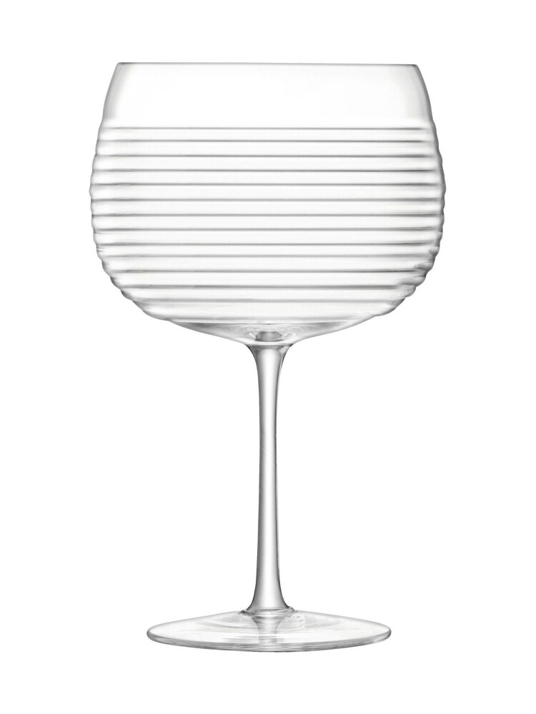 LSA International Set of 2 Clear Groove Gin Glasses - Image 3 of 3 LSA International Set of 2 Clear Groove Gin Glasses - Image 3 of 3