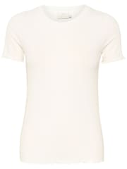 Kaffe Drew Rib Jersey T-Shirt - Image 5 of 6