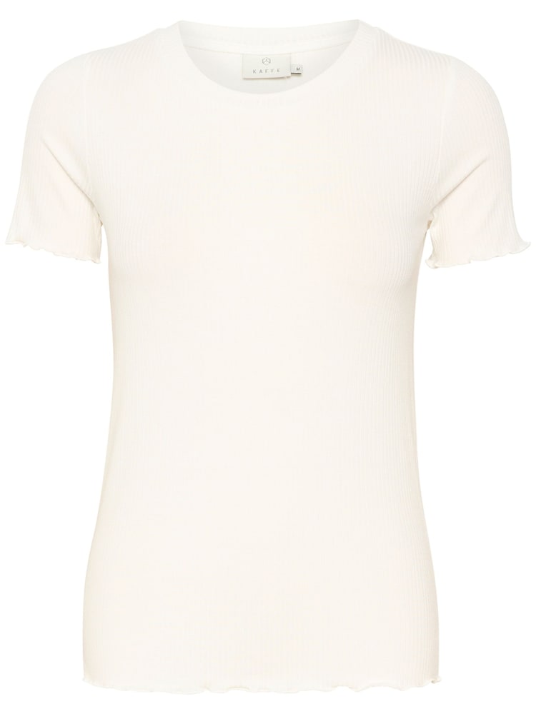 Kaffe Drew Rib Jersey T-Shirt - Image 5 of 6