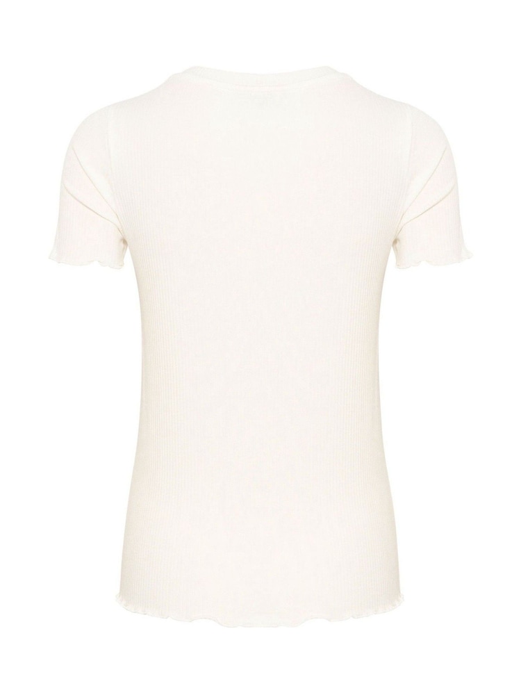 Kaffe Drew Rib Jersey T-Shirt - Image 6 of 6