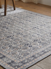 Grey Beatrice Oriental Washable Rug - Image 2 of 6