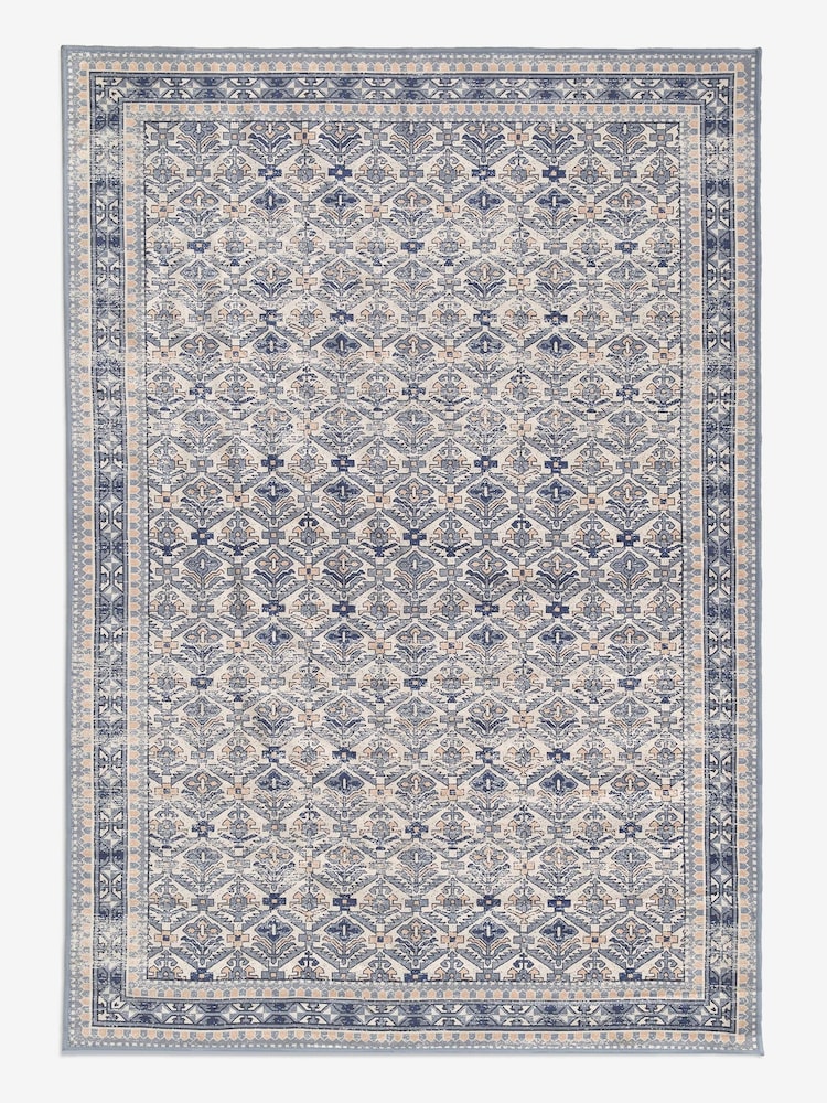 Grey Beatrice Oriental Washable Rug - Image 6 of 6