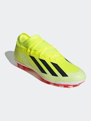 adidas Yellow Performance X Crazyfast League Artificial Grass Boots - Image 3 of 9