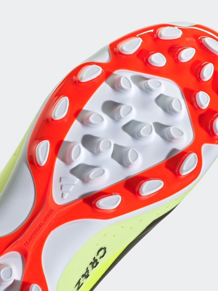 adidas Yellow Performance X Crazyfast League Artificial Grass Boots - Image 9 of 9