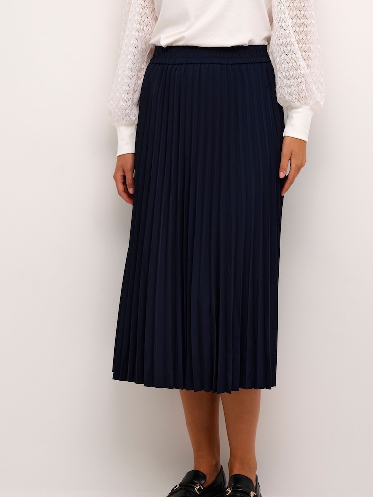 Kaffe Leandra Pleated Midi Skirt - Image 1 of 6