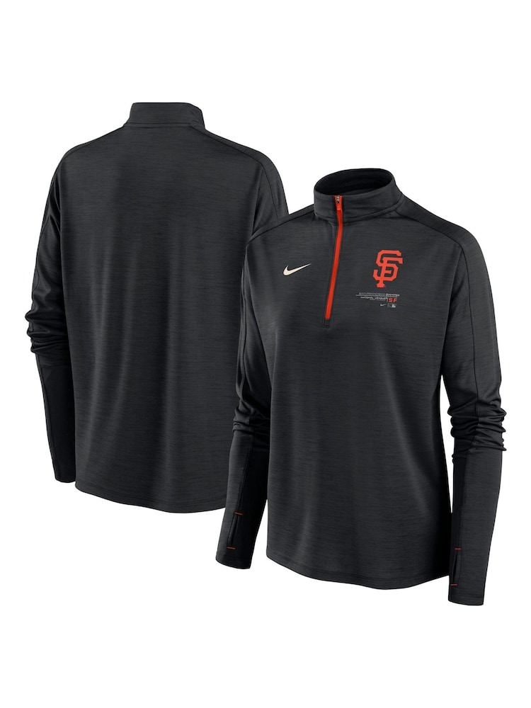 Nike Black Los Angeles Dodgers Long Sleeve Pacer Top Womens - Image 1 of 3