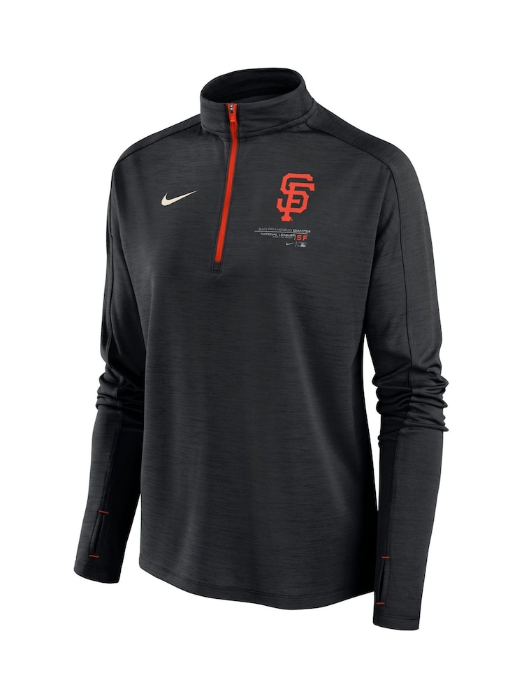 Nike Black Los Angeles Dodgers Long Sleeve Pacer Top Womens - Image 2 of 3