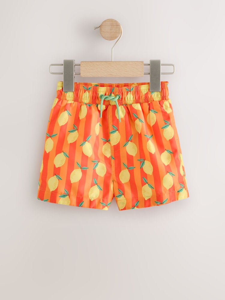 Orange Lemon Printed Swim Shorts (3mths-7yrs) - Image 1 of 5