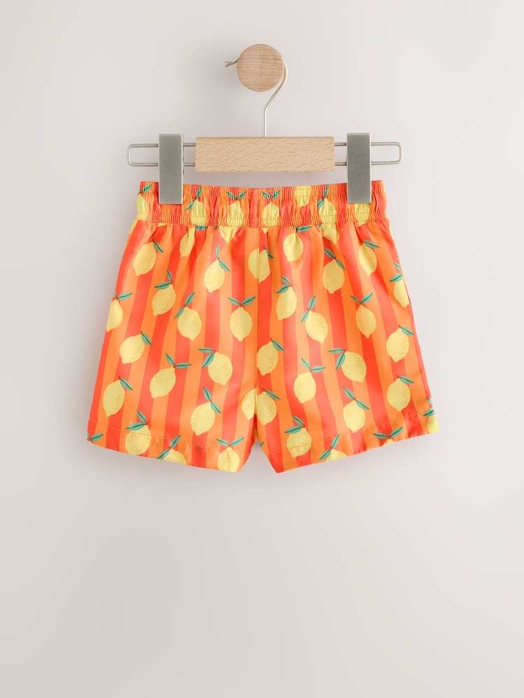 Orange Lemon Printed Swim Shorts (3mths-7yrs) - Image 2 of 5