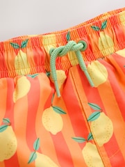Orange Lemon Printed Swim Shorts (3mths-7yrs) - Image 3 of 5