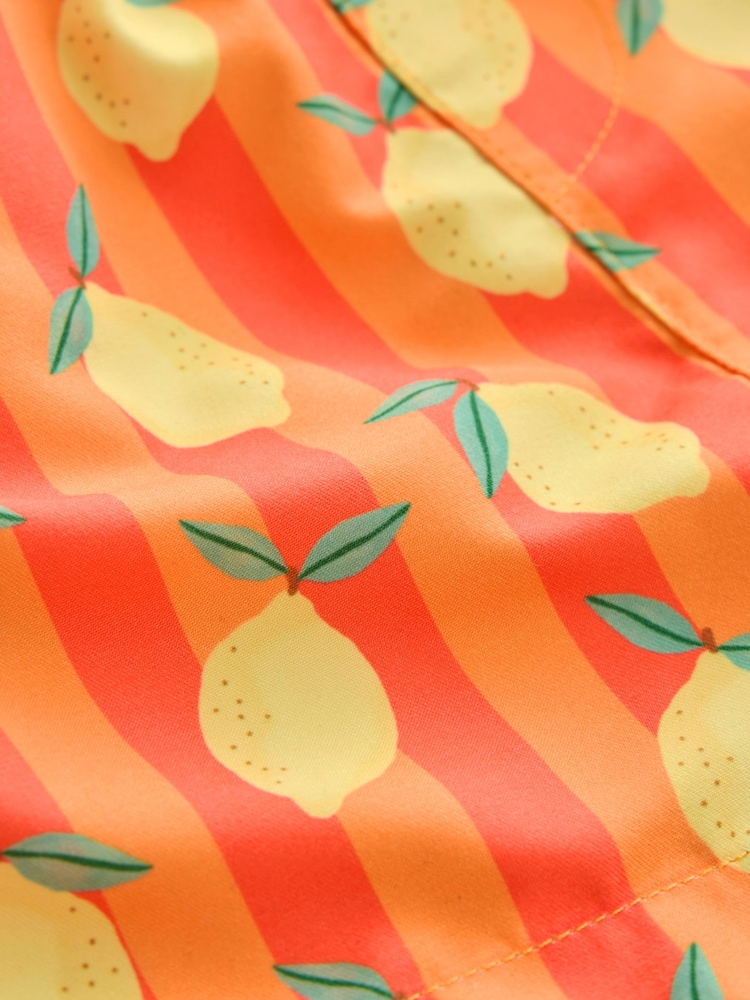 Orange Lemon Printed Swim Shorts (3mths-7yrs) - Image 5 of 5