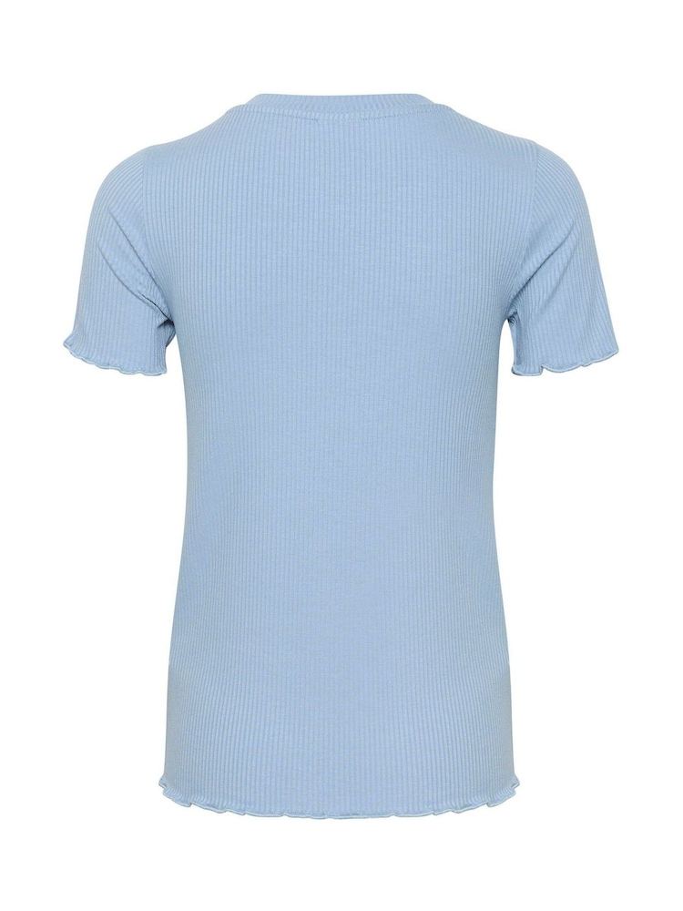 Kaffe Drew Rib Jersey T-Shirt - Image 6 of 6