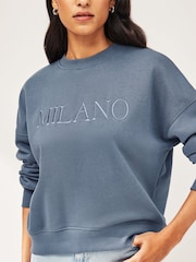 Slate Grey City Graphic Sweatshirt - Image 3 of 5