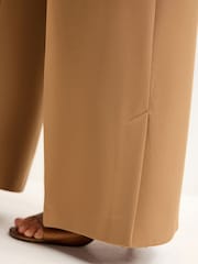 Camel Tailored Mid Rise Wide Leg Trousers - Image 5 of 7