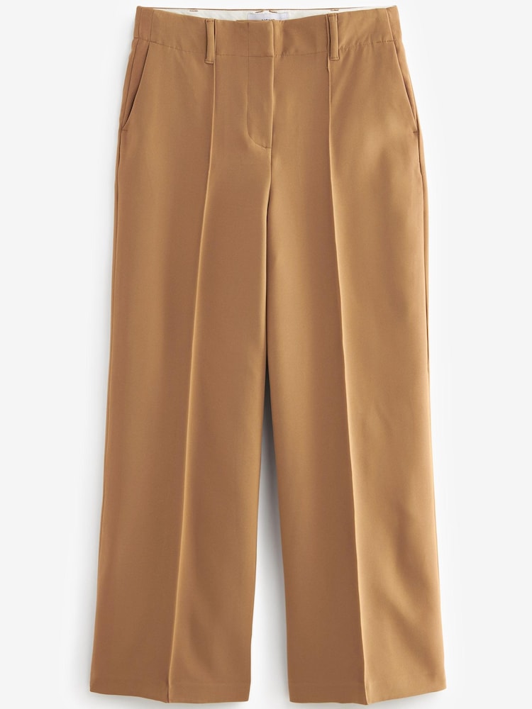 Camel Tailored Mid Rise Wide Leg Trousers - Image 6 of 7