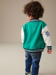 Green Letterman 100% Cotton Jacket (3mths-7yrs) - Image 3 of 10