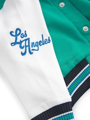 Green Letterman 100% Cotton Jacket (3mths-7yrs) - Image 9 of 10