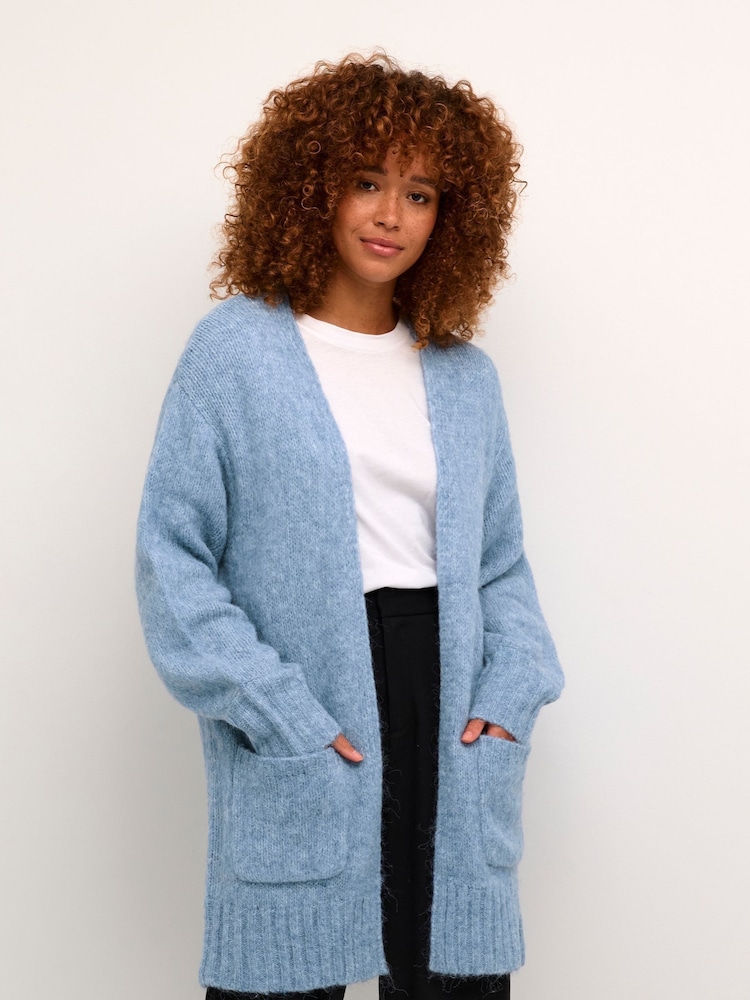 Kaffe Loose Fit Blue Alioma Cardigan - Image 1 of 6