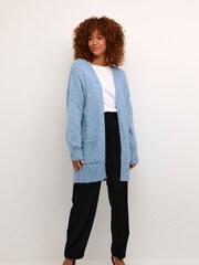 Kaffe Loose Fit Blue Alioma Cardigan - Image 3 of 6