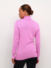 Kaffe Astrid Long Sleeve Regular Fit Roll Neck Jumper - Image 2 of 6