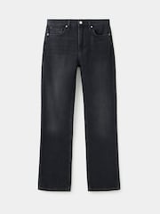 Mango Grey Matilda High Rise Straight Leg Jeans - Image 5 of 7