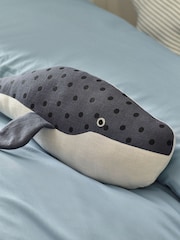 Blue Applique Whale Toy Cushion - Image 2 of 4