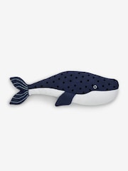 Blue Applique Whale Toy Cushion - Image 4 of 4