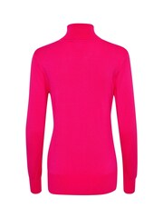 Kaffe Pink Astrid Long Sleeve Roll Neck Pullover - Image 6 of 6