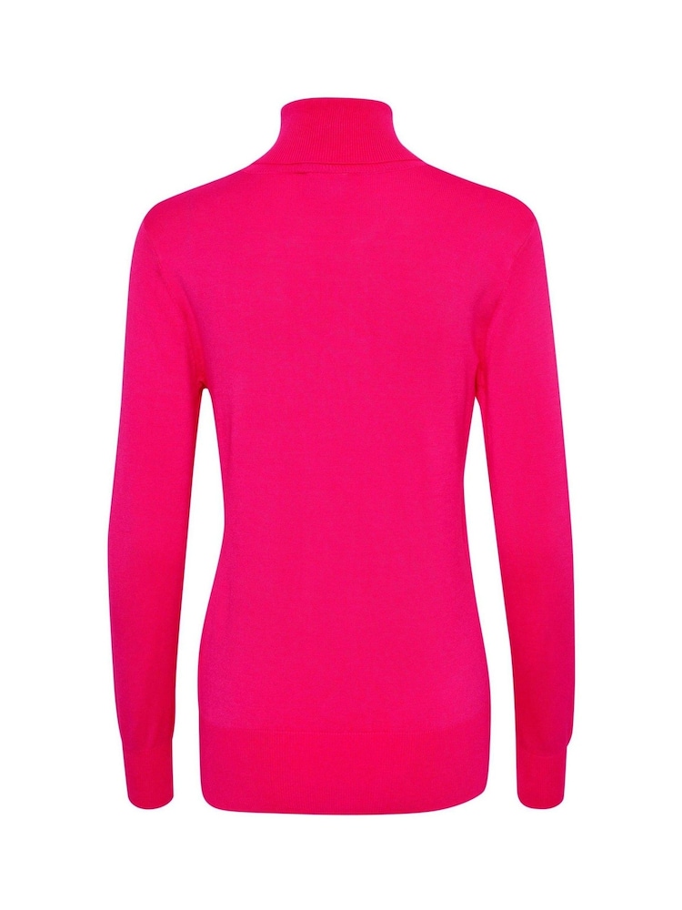 Kaffe Pink Astrid Long Sleeve Roll Neck Pullover - Image 6 of 6