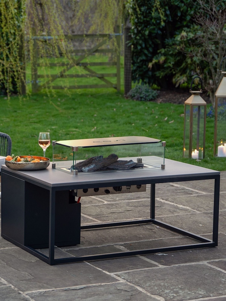 Pacific Black Garden Cosiloft 120 Fire Pit Table - Image 1 of 5