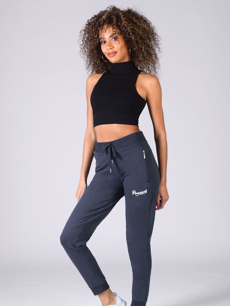 Pineapple Grey Skinny Zip Joggers - Image 3 of 6
