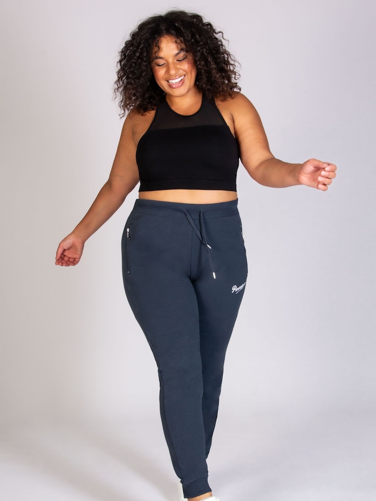 Pineapple Grey Skinny Zip Joggers - Image 4 of 6