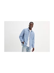 Levi's® Linde Chambray Long Sleeve Auburn Worker 100% Cotton Shirt - Image 4 of 8