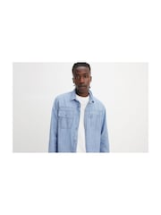Levi's® Linde Chambray Long Sleeve Auburn Worker 100% Cotton Shirt - Image 5 of 8