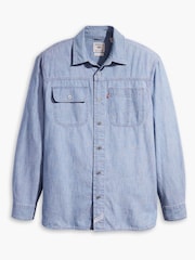 Levi's® Linde Chambray Long Sleeve Auburn Worker 100% Cotton Shirt - Image 6 of 8